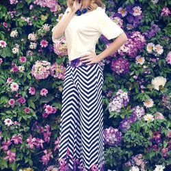 Norma Ruiz con un look de la colección primavera/verano 2014 de Barbarella