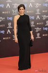 Lucía Jimenez con un vestido de Adolfo Domínguez en la alfombra roja de los Goya 2014