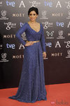 Inma Cuesta con un vestido de Iván Campaña en la alfombra roja de los Goya 2014