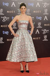 Manuela Velasco con un vestido de Dior en la alfombra roja de los Goya 2014
