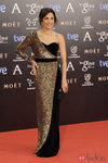 Toni Acosta con vestido de Dolores Promesas en la alfombra roja de los Goya 2014
