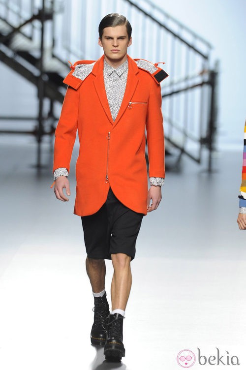 Look masculino de la colección otoño/invierno 2014/2015 de Davidelfin en Madrid Fashion Week