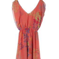 Vestido coral de la colección primavera/verano 2014 de Lavand
