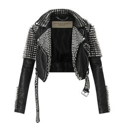 Chaqueta de cuero de la colección primavera/verano 2014 de Burberry Brit