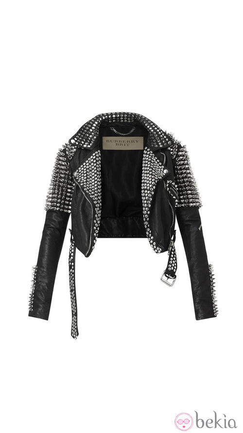 Chaqueta de cuero de la colección primavera/verano 2014 de Burberry Brit