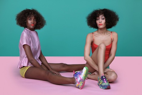 Campaña de la coleccion 'Girls of Blaze Disc Collection' de Solange Knowles para Puma