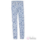 Pantalón reversible estampado de flores de la línea 'Índigo Revolution' de Bershka en 2014