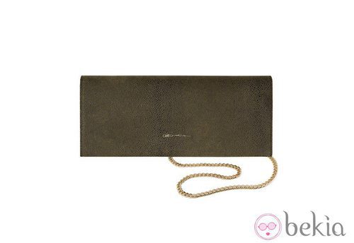 Clutch verde oliva de la colección primavera/verano 2014 de Cruciani C