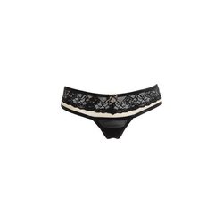 Braguita de encaje en tonos beige y negro de la colección para primavera 2014 de Yamamay