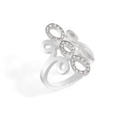 Anillo en acero y cristales de la colección 'Arabesco' presentada por Morellato en 2014