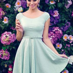 Norma Ruiz con un vestido lady de la colección primavera/verano 2014 de Barbarella