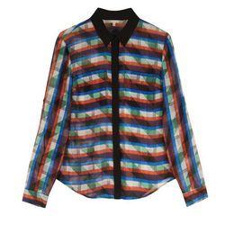 Blusa estampada de manga larga de la colección primavera/verano 2014 de Rachel Roy