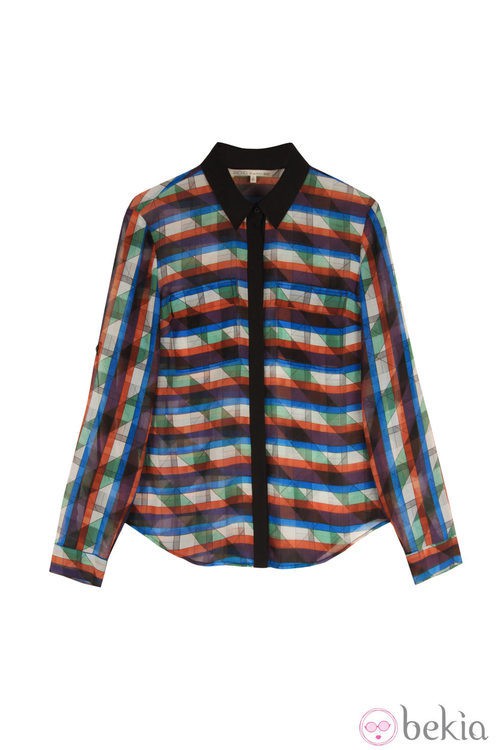 Blusa estampada de manga larga de la colección primavera/verano 2014 de Rachel Roy