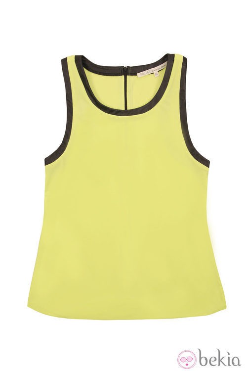 Camiseta de tirantes amarillo cítrico de la colección primavera/verano 2014 de Rachel Roy