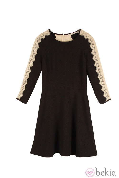 Vestido liso con manga de encaje de la colección primavera/verano 2014 de Rachel Roy