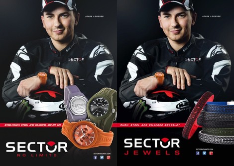Jorge Lorenzo, imagen de la colección 'Steeltouch' de Sector No Limits