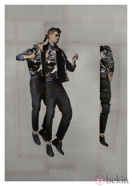 Magnus Carlsen posando para la campaña primavera/verano 2014 de G-Star Raw