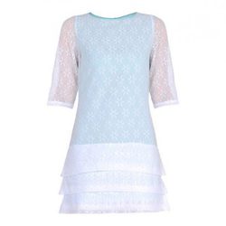 Vestido de manga francesa y volantes de la colección primavera/verano 2014 de Master & Muse