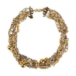 Pulsera con distintas cadenas doradas de la colección primavera/verano 2014 de Master & Muse