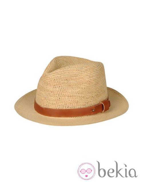 Sombrero de rafia con cinta camel de la colección primavera/verano 2014 de Master & Muse