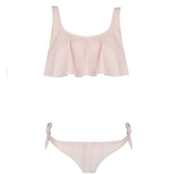 Bikini rosa palo de volantes de la colección de baño de Bershka 2014
