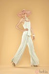 Conjunto de top y pantalón ancho de la colección 'Dolores Promesas Resort' para primavera/verano 2014