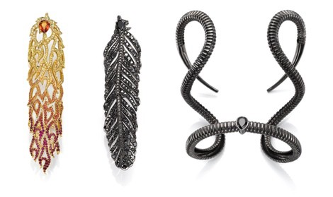 Anillo de pluma inspirado en 'Maléfica' de Crow's Nest