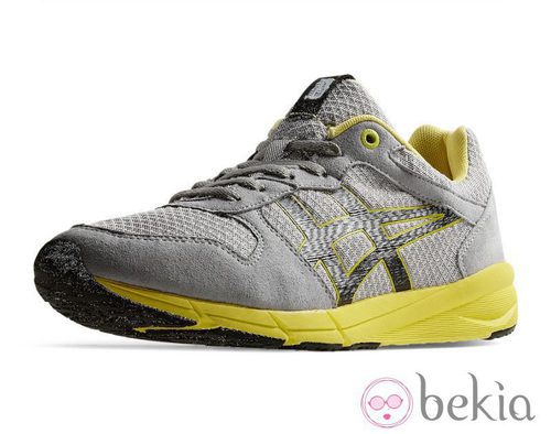 Zapatilla gris y amarilla de la colección primavera/verano 2014 'My town my tracks' de Onitsuka Tiger