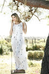 Maxi-vestido de estampado oriental de la colección primavera/verano 2014 de Indi & cold