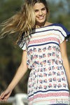 vestido con mezcla de estampados de la colección primavera/verano 2014 de Indi & cold