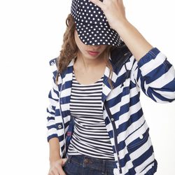 Conjunto navy de la colección para primavera 2014 de Springfield