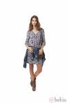 Vestido con estampado jacquard de la colección para primavera 2014 de Springfield