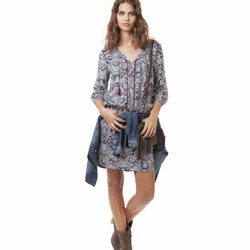 Vestido con estampado jacquard de la colección para primavera 2014 de Springfield