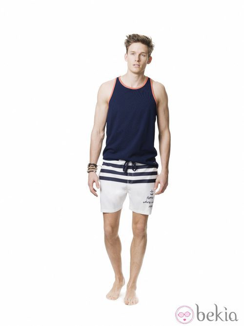 Bañador marinero de la colección para verano 2014 de Springfield