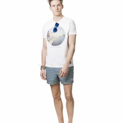 Bañador con estampado geométrico de la colección para verano 2014 de Springfield