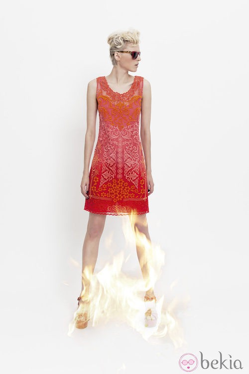 Vestido degradado de la colección primavera/verano 2014 de VAN-DOS