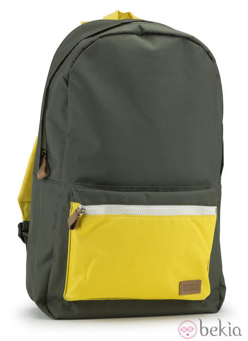 Mochila verde y amarilla de la colecicón para hombre primavera/verano 2014 de Levi's