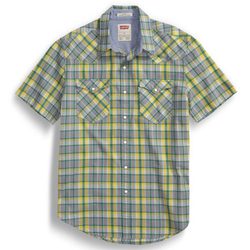 Camisa de cuadros en tonos grises y amarillos de la colección para hombre primavera/verano 2014 de Levi's