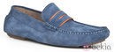 Mocasín naútico azul marino y naranja de la primavera/verano 2014 de Enzo Tesoti