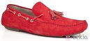Mocasín con borlas rojo de la primeva/verano 2014 de Enzo Tesoti