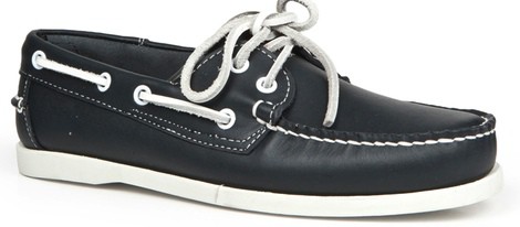 zapato naútico de caballero color azul marino de la primavera/verano 2014 de Enzo Tesoti