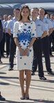 La Duquesa de Cambridge con un vestido con estampado azul