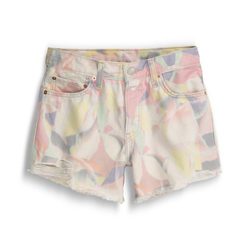 Short de tiro alto con estampado pixelado de la colección primavera/verano 2014 de Levi's
