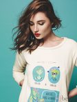 Sudadera con mensaje y dibujos animados de la colección primavera/verano 2014 de Paramita
