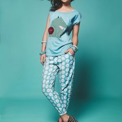 Conjunto azul de la colección primavera/verano 2014 de Paramita