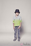 Polo en degradé y pantalón con estampado militar de la colección primavera/verano 2014 de IKKS
