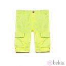Bermuda amarillo flúor de la colección primavera/verano 2014 de IKKS