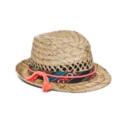 Sombrero de rafia con cinta y cordón de la colección primavera/verano 2014 de IKKS