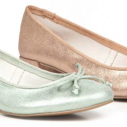 Bailarinas con tacón bajo de la colección femenina de Enzo Tesoti 2014