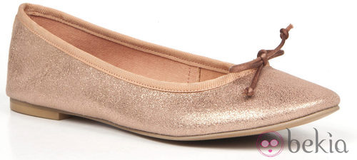 Bailarina plana salmón de la colección de Enzo Tesoti 2014